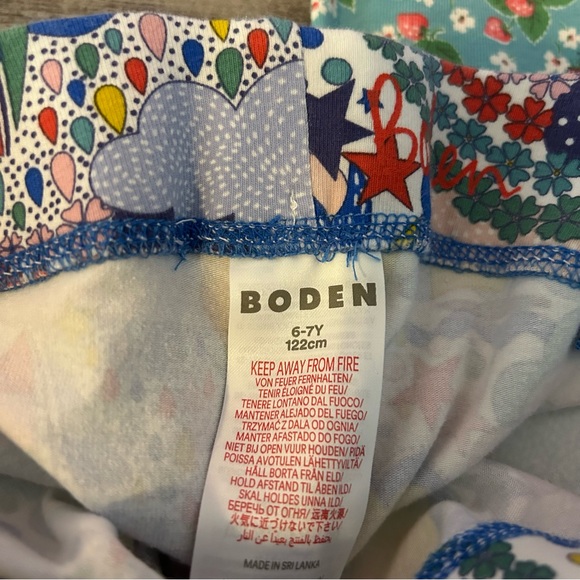 Mini Boden Cropped Print Leggings Size 6-7 - Picture 3 of 3